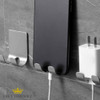 Suporte Gancho Aço Inox Adesivo Aparelho Barbear Multiuso 2