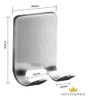 Suporte Gancho Aço Inox Adesivo Aparelho Barbear Multiuso 3