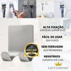 Suporte Gancho Aço Inox Adesivo Aparelho Barbear Multiuso 7