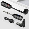 Microfone De Instrumentos Sem Fio Uhf De Lapela Amplificador 5
