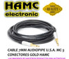 Cable Para Guitarra Electrica Plug Dorados Hamc 3 Metros 1