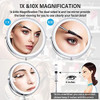 Amztolife Espejo De Maquillaje Iluminado De 8  , Espejo De M 2