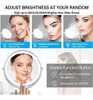 Amztolife Espejo De Maquillaje Iluminado De 8  , Espejo De M 4