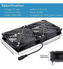 Gdstime Gran Flujo De Aire Ventiladores Duales De 120 Mm Dc 2