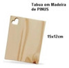 Combo 5 Peças Tabua De Madeira Retangular Coração Mesa Posta 2