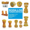 Soporte Galvanizado + Rodillo 150mm+tapas Laterales-trailer 6