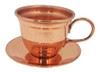 Xícara Em Cobre Miniatura Com Pires 0 Xícara Em Cobre Miniatura Com Pires 0