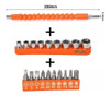 Kit Chaves/bit Prolongador Flexivel Parafusadeira Universal 5