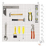 Painel Organizador Ferramentas 60x60 Eucatex Pefurado Gancho 0