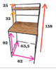 Mueble Organizador Lavarropa Pino Industrial Stock 1