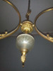 Araña De Bronce Con Tres Luces 3