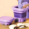 Mini Máquina De Lavar Roxo Compacta Envio Express Novidade 1