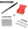 Scraper Plastico + Cutter Profesional 9mm + Repuestos 1
