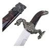 Mini Espada Medieval Adaga Dragão Decorativa Com Bainha 6