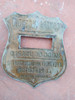 Antigua Placa Para Matafuego Contra Incendio En Bronce 1