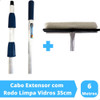 Rodo Mágico Limpa Vidros 35cm Com Cabo Extensor De 6 Metros 1