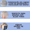 Kit 30 Cabide Transparente Acrílico Resistente Multiuso 4