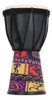 Tambor De Percussão Manual Com Design Pintado Africano De 4 2