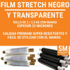 Film Stretch Negro 50cm Con Mango Virgen Reforzado 2
