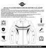 Chaqueta Alpha Cycle Gear Para Motocicleta, Transpirable, Co 2 Chaqueta Alpha Cycle Gear Para Motocicleta, Transpirable, Co 2