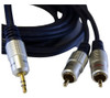 Cable Mini Plug Stereo A 2 Rca. 5mts Reforz. Puresonic. 0