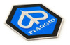 Insignia Piaggio Hexagonal 31 Mm. P200e- P150x. Adhesivo. Mc 1