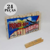 Kit 24 Prendedor De Roupa Grande Pregador Madeira Varal Full 4