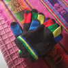 Guantes Magicos Dedos Colores Benethon Y Palma Negra Mujer M 2