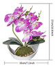 Orquídea Artificial En Maceta, Orquídea Artificial Flores Ar 2