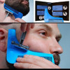 Pente Barba Alinhador Suporte Cavanhaque Fazer Perfeito Azul 2