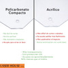 Policarbonato Compacto Plancha Transparente 2 Mm / 50x50 Cm 3