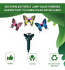 Lâmpada Giratória Borboleta Solar Powered Jardim Poeira A Da 2