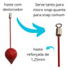 Kit Chumbada Pesca Praia Haste Inox Destorcedor Colorido 4
