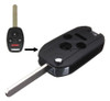 3 Botones + Pánico Remota Llave Plegable Tapa Shell Caso Fob 0