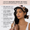 Rod Cetim Sem Calor Cachos Curling Iron Lazy Curling 6 Peças 6