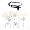Sensor Abs Dianteiro Lado Direito Esquerdo Logan Sandero 5