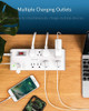 Bestek 8 Outlet Surge Protector Power Strip With 4 Usb Char 3