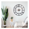 Reloj De Pared De Metal De 18 Pulgadas, Mdem Europeo Rabe Fu 2