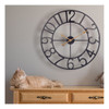 Reloj De Pared De Metal De 18 Pulgadas, Mdem Europeo Rabe Fu 4