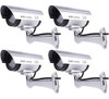 4 Pack Interior Exterior Falsa Dummy Cctv Seguridad Cámara I 1