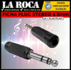 Ficha Conector Plug Stereo 6.5 1/4 Trs La Roca 2