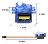 Dorhea 5 Piezas Sg90 Micro Servo Motor Mini Arduino Servo Sg 4