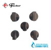 Kit 5 Botões Manipuladores  Cooktop Fogão Fischer Original 0