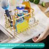 Organizador Multifuncion Para Bacha De Cocina - Dorado 3 Organizador Multifuncion Para Bacha De Cocina - Dorado 3