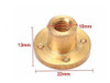 Kit Fuso Tr8 250mm Passo 8 + Kp08 + Acoplamento 6.35mm X 8mm 6