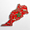 Imã Marrocos Com Mapa, Bandeira, Cidades - Imã De Geladeira 1