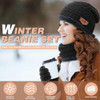 Conjunto De Gorro De Invierno, Bufanda, Guantes 1