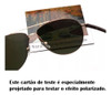 Óculos Sol Teste Cartão Polarizados Verificação Óculos Kit10 7