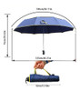 Guarda-chuva Extra Grande E Compacto Com Dossel Duplo Ventil 5