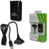 Kit Cabo Carregador Com Bateria Controle Xbox 360 7600mah 1